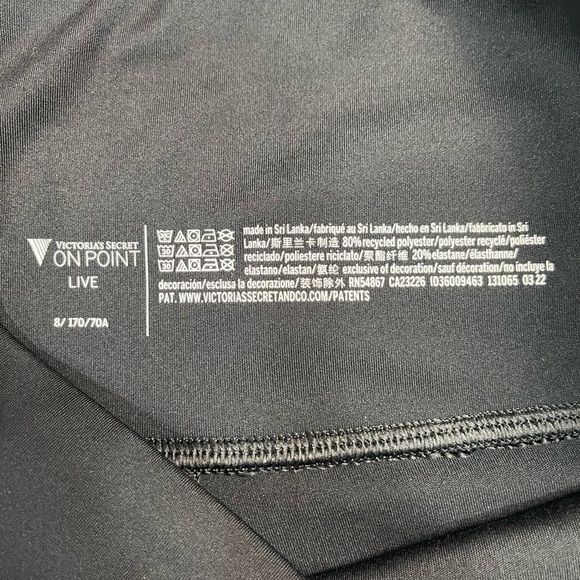 Victoria’s Secret on point live stretch black biker shorts women’s size S or M? - Picture 5 of 10